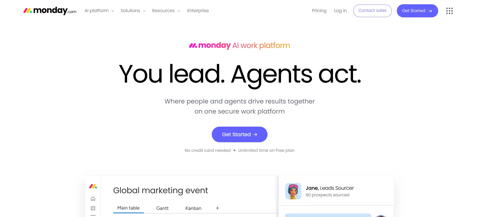 Monday.com project management interface