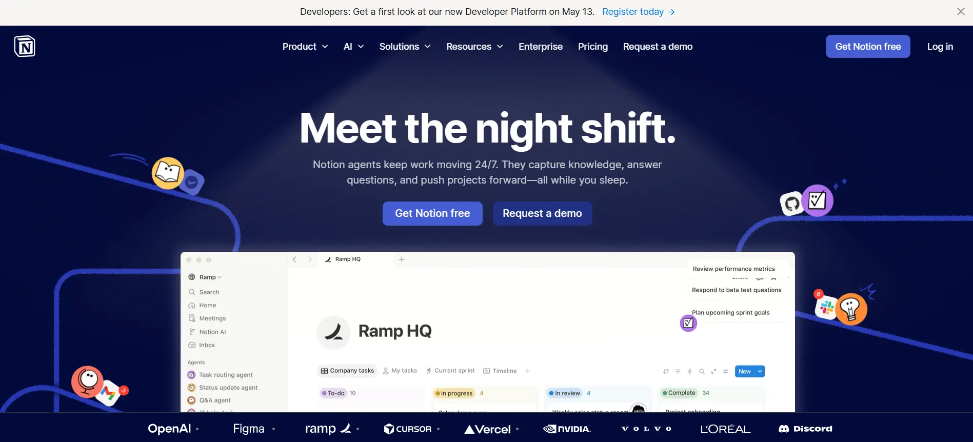 Notion workspace interface