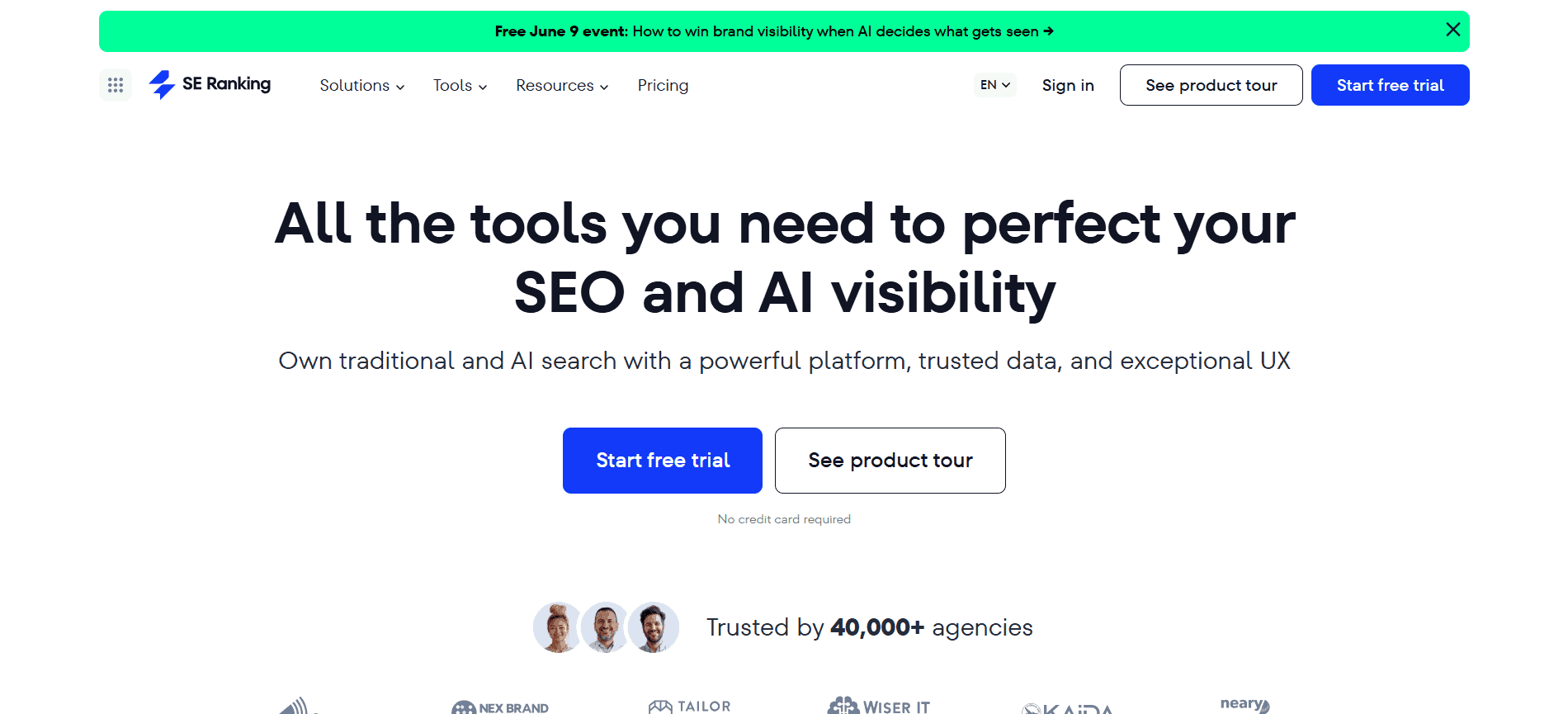 SE Ranking SEO platform interface